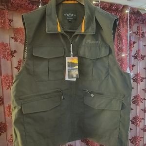 Men's Travel Safari Vest Summer Outdoor Pockets Photo Utility Fishing Vest. *NEW